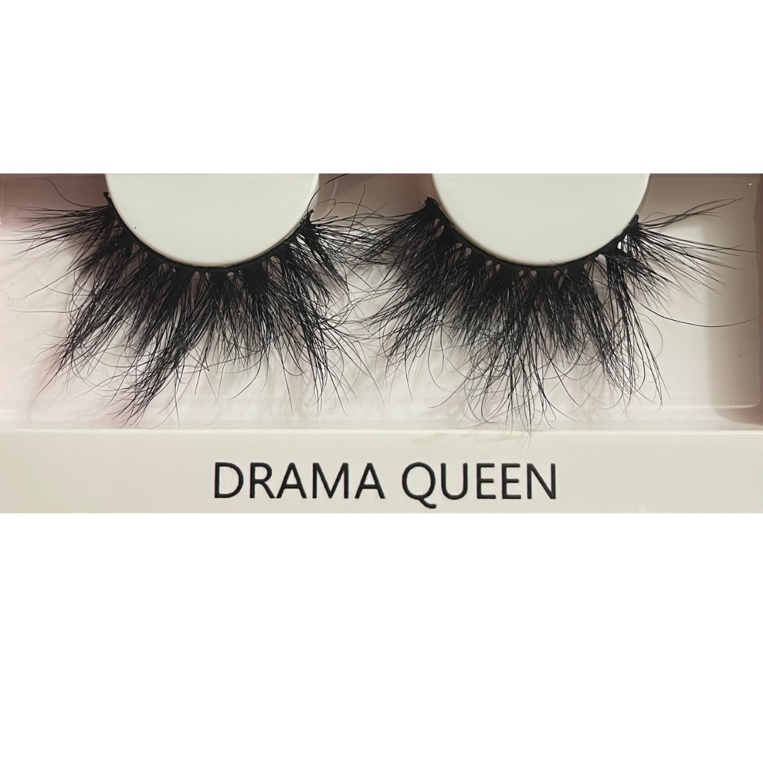 Drama Queen Mink Eyelashes - Super Fluffy 25MM Lashes, Lightweight and Comfortable